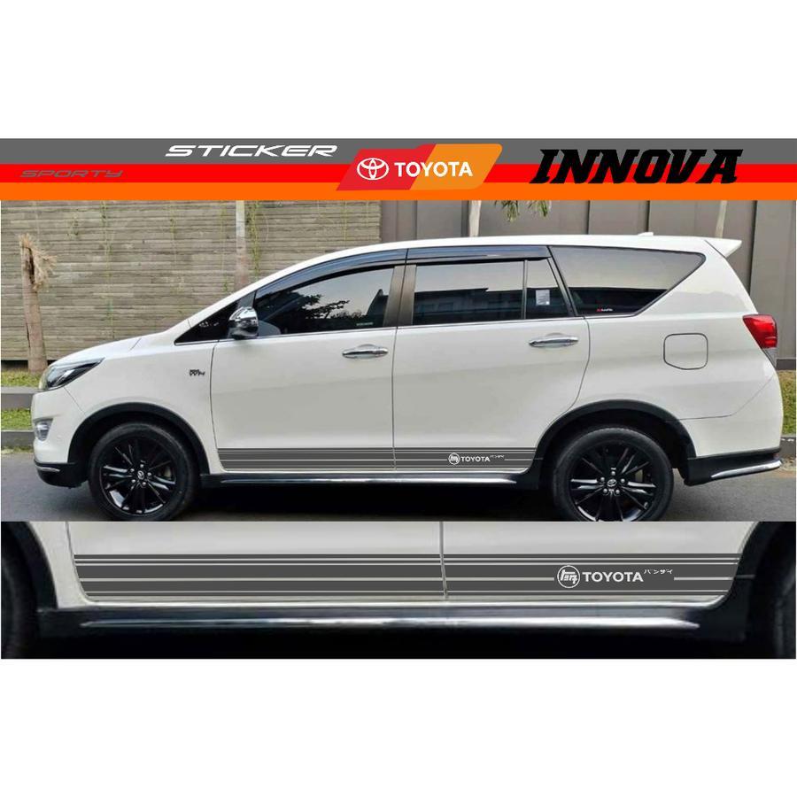 TOYOTA ALL NEW INNOVA REBORN STICKER LIST BODY INNOVA NEW / Innova Reborn Sticker