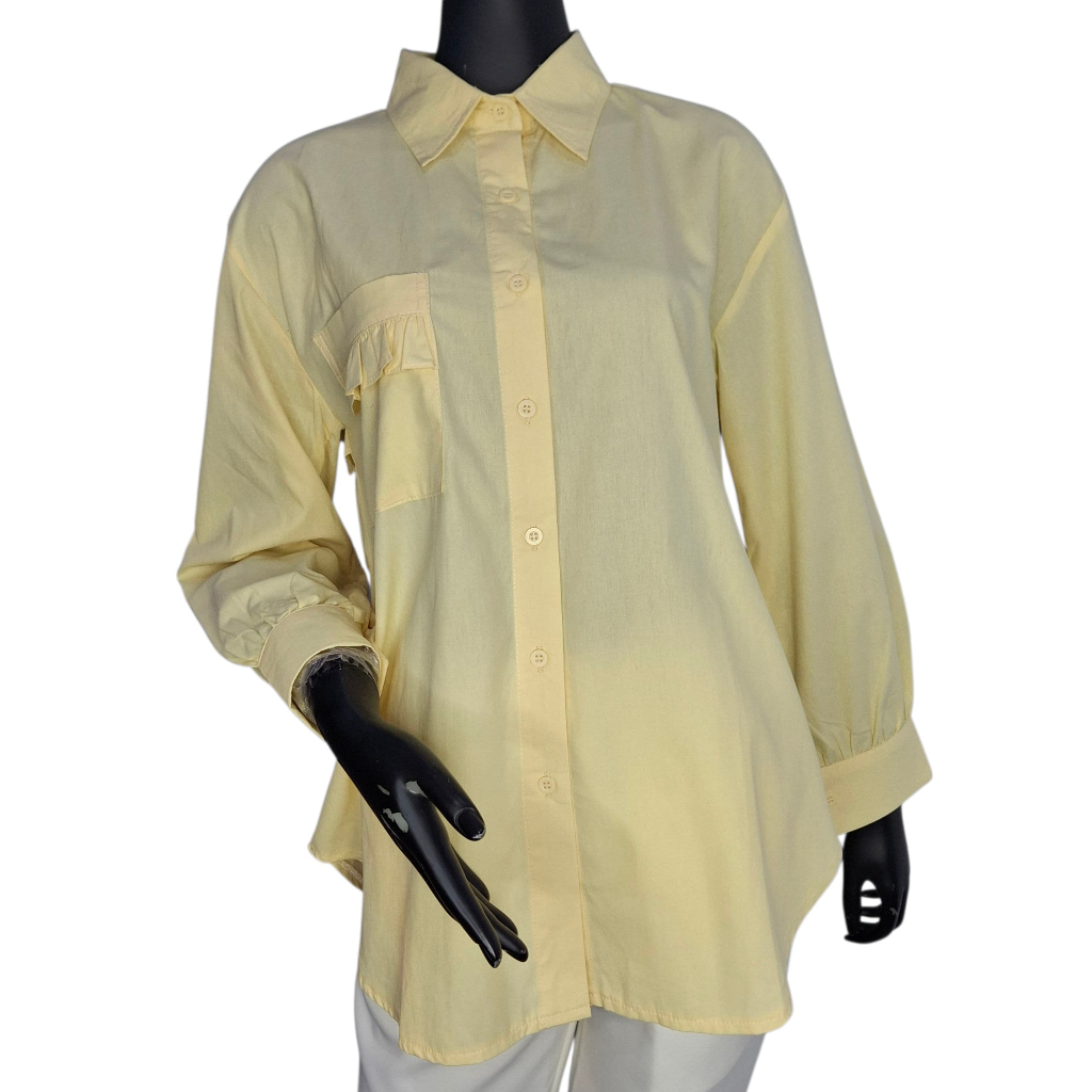 KEMEJA Tops Yuna by Lussade I Womens Tops, Modern Official Musli Shirts