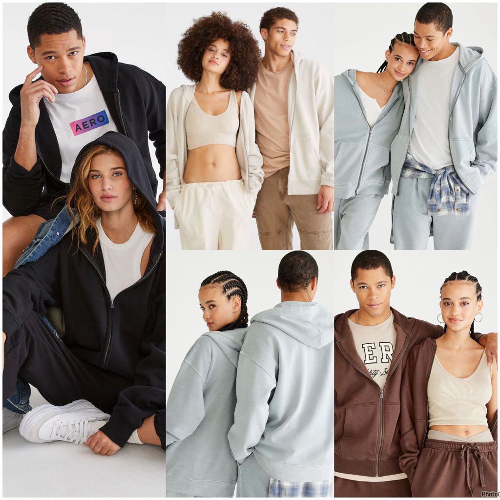 เสื้อฮู้ดเต็มตัว Aeropostale Essentials