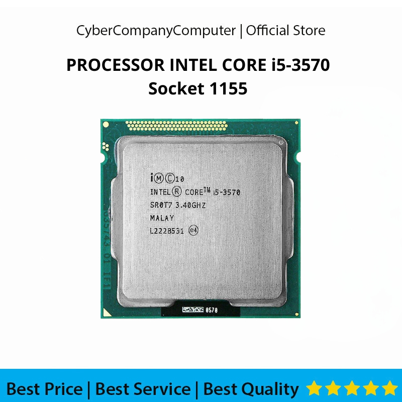 Intel Core i5-3570 Gen3 LGA 1155 3.40GHz โปรเซสเซอร์ - Intel Core i5-3570 Gen3 Socket 1155 โปรเซสเซอ