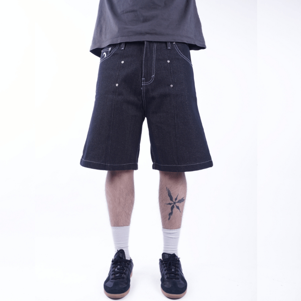 2TIMESTOO Jorts - Raw Black