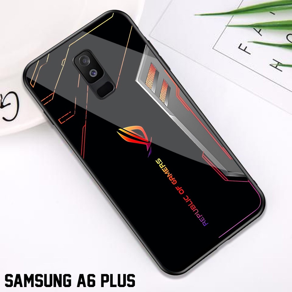 เคส HP Samsung A6 Plus เคส Samsung A6 Plus [ROGM24] เคสเคลือบเงาเคสความงามเคสอนิเมะแบบกําหนดเองเคสโท