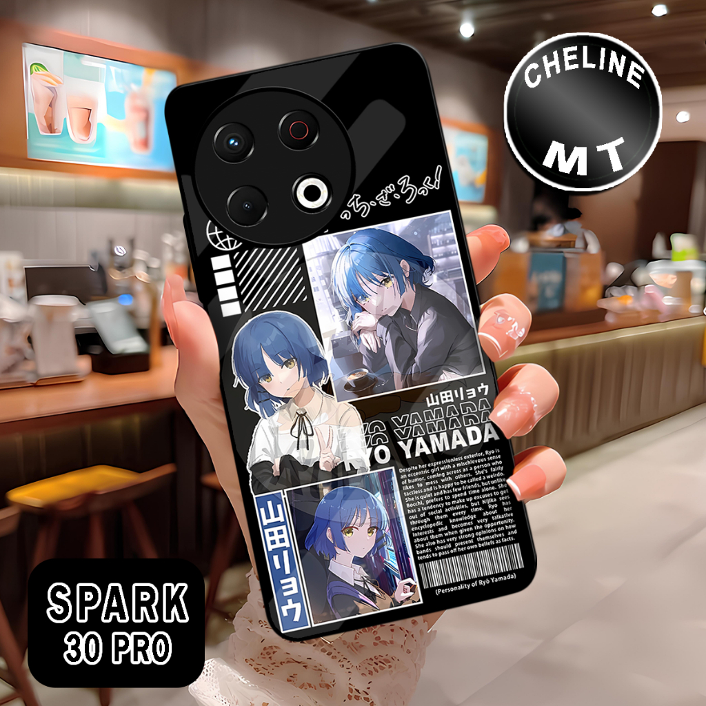 HP ( WX 20 ) Glossy Softcase สําหรับ Tecno Spark 30 Pro l อะนิเมะ Motif l บทคัดย่อ l น่ารัก l น่ารัก