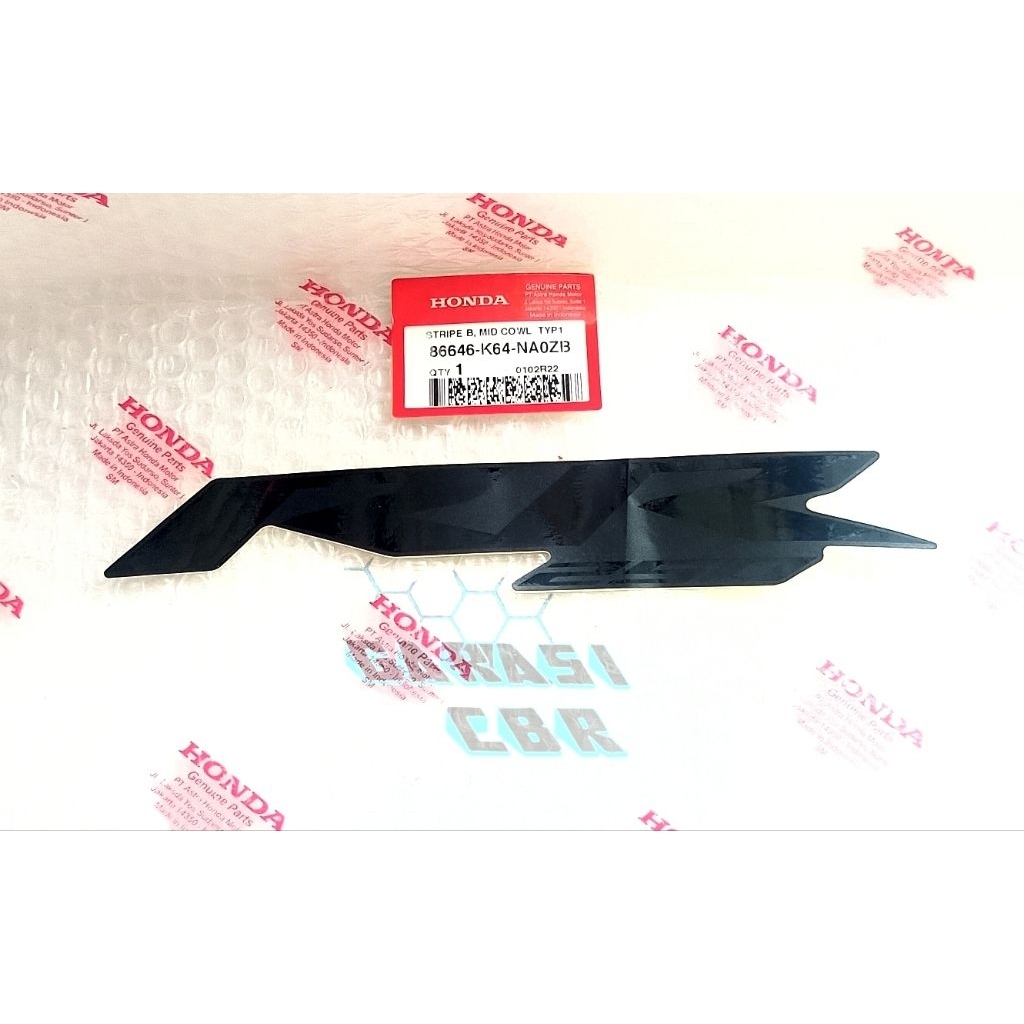 86646K64NA0ZB - Stripe B Mid Cowl Type1 CBR 250RR - สติ๊กเกอร์ Striping Side Body CBR 250RR SP