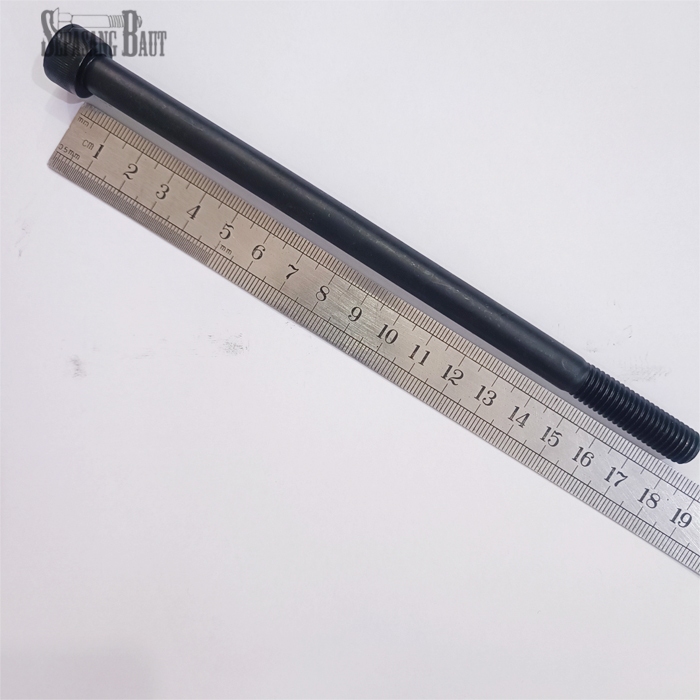 M10 x 180 สกรูหัว L เหล็กสีดํา 12.9 สกรูซ็อกเก็ตหกเหลี่ยม M10x180