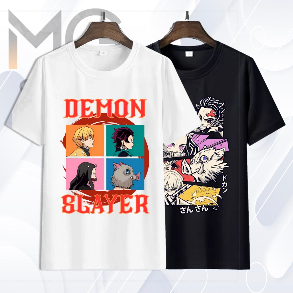 DEMON SLAYER เสื้อยืด I Demon Slayer อะนิเมะเสื้อ I อะนิเมะญี่ปุ่นเสื้อยืด Kimetsu ไม่มี Yaiba DEMON