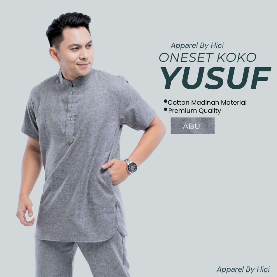 Kemko Mens Koko Shirt Set Short Sleeve Plain Motif Kochi Suit