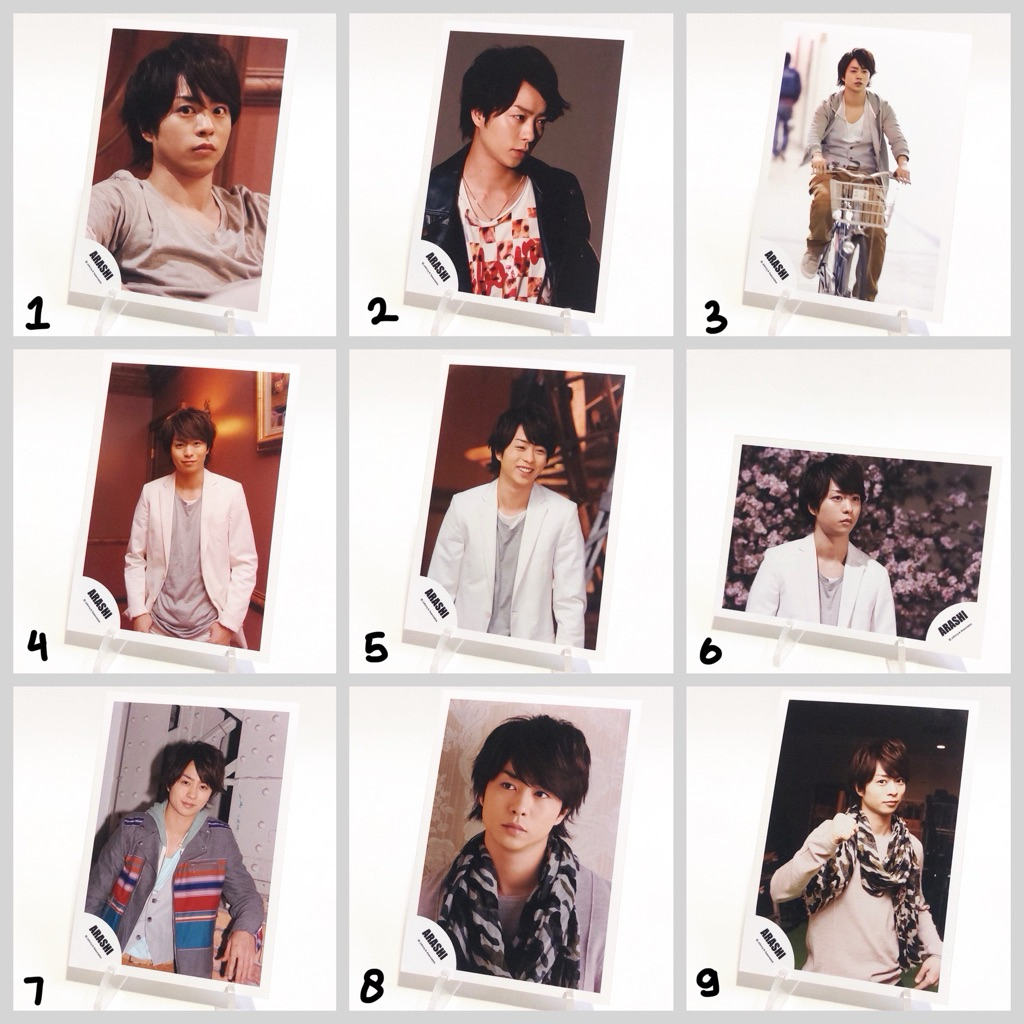 [อ่าน desc] no.1~81 Arashi Official Shoppic Sho Sakurai Ninomiya Kazuni Ohno Satoshi Jun Matsumoto A