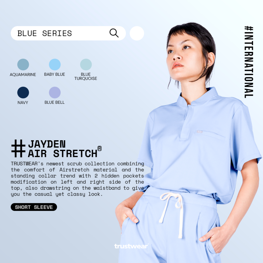 [สครับ Jayden] สครับแพทย์/ชุด OKA OK Nurse/Doctor Short Sleeve IV