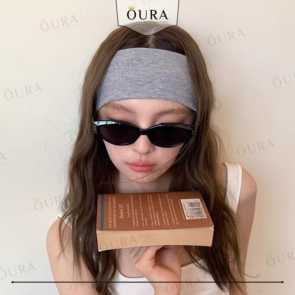 ที่คาดผมแข็งเกาหลี Bandana Sport Fashion Y2K Hairband