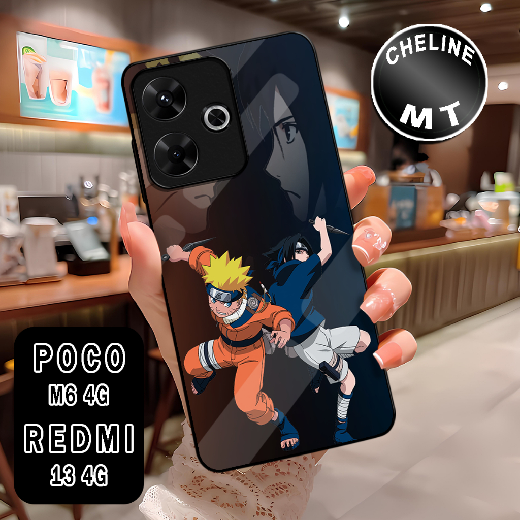 ( WX 2 ) GLOSSY SOFTCASE สําหรับ xiaomi poco M6 4G l redmi 13 4G 5G l อะนิเมะ motif ปลอก l บทคัดย่อ 