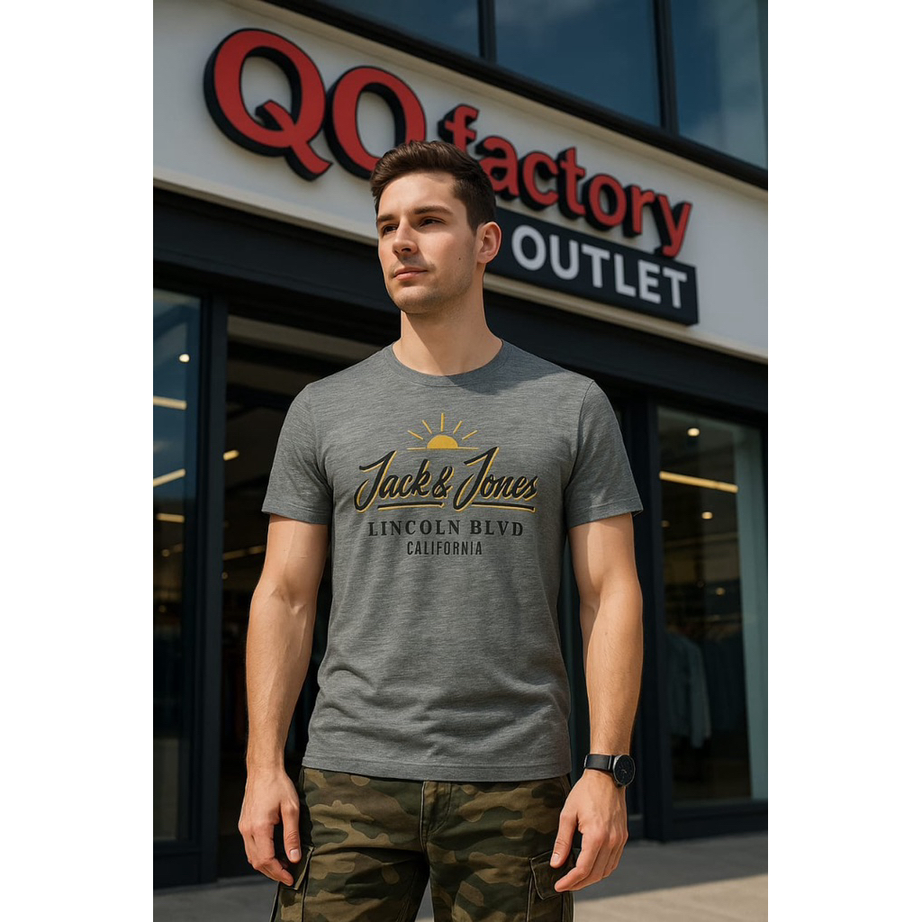 เสื้อยืด JJ Grey Logo tee Men