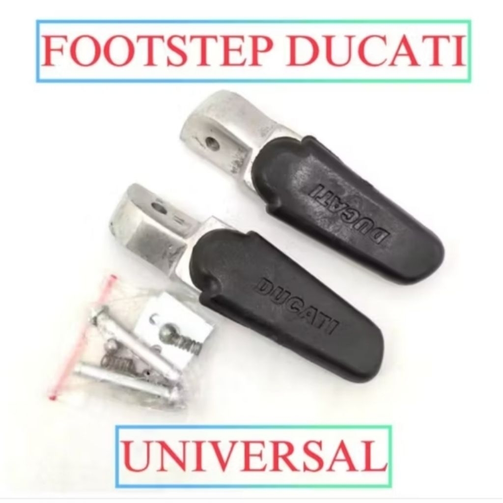 REAR FOOTSTEP RUBBER DUKATI FOOTSTEP UNIVERSAL สําหรับทุกประเภทของรถจักรยานยนต์