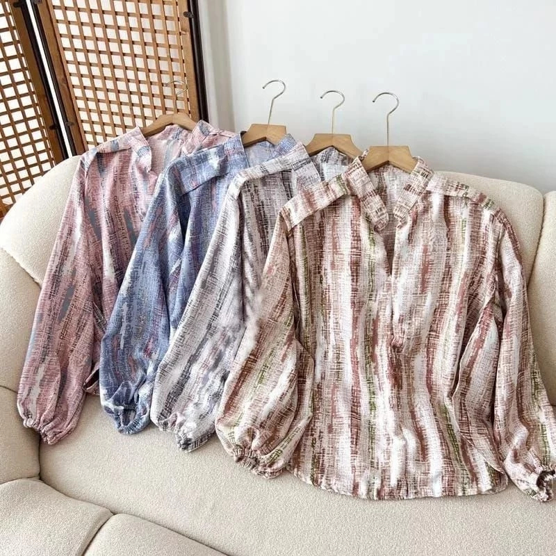 TOPของผู้หญิง BAMBO OVERSIZE BLOUSE / LATEST OVERSIZE BIMBO BLOUSE
