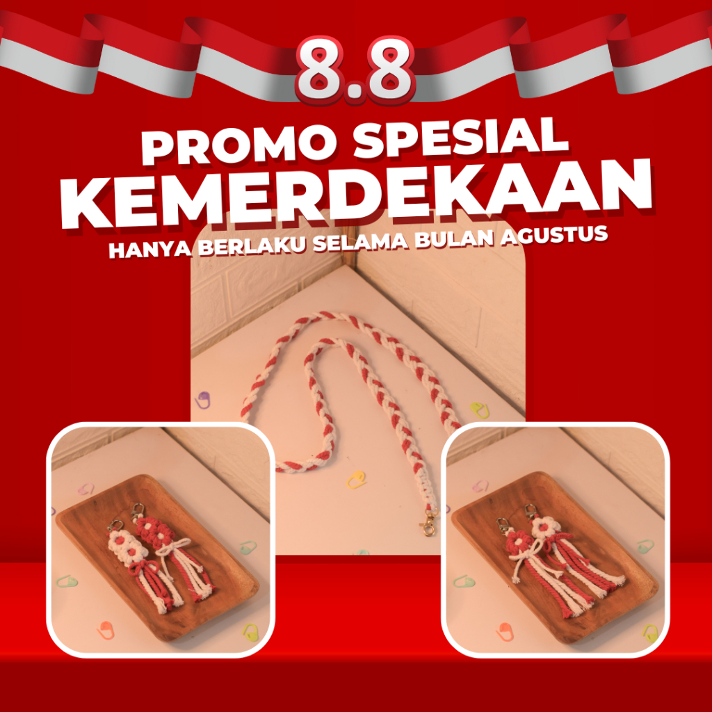 GANTUNGAN INDEPENDENCE พวงกุญแจพิเศษ สาย HP โดย Aisha Craft Official