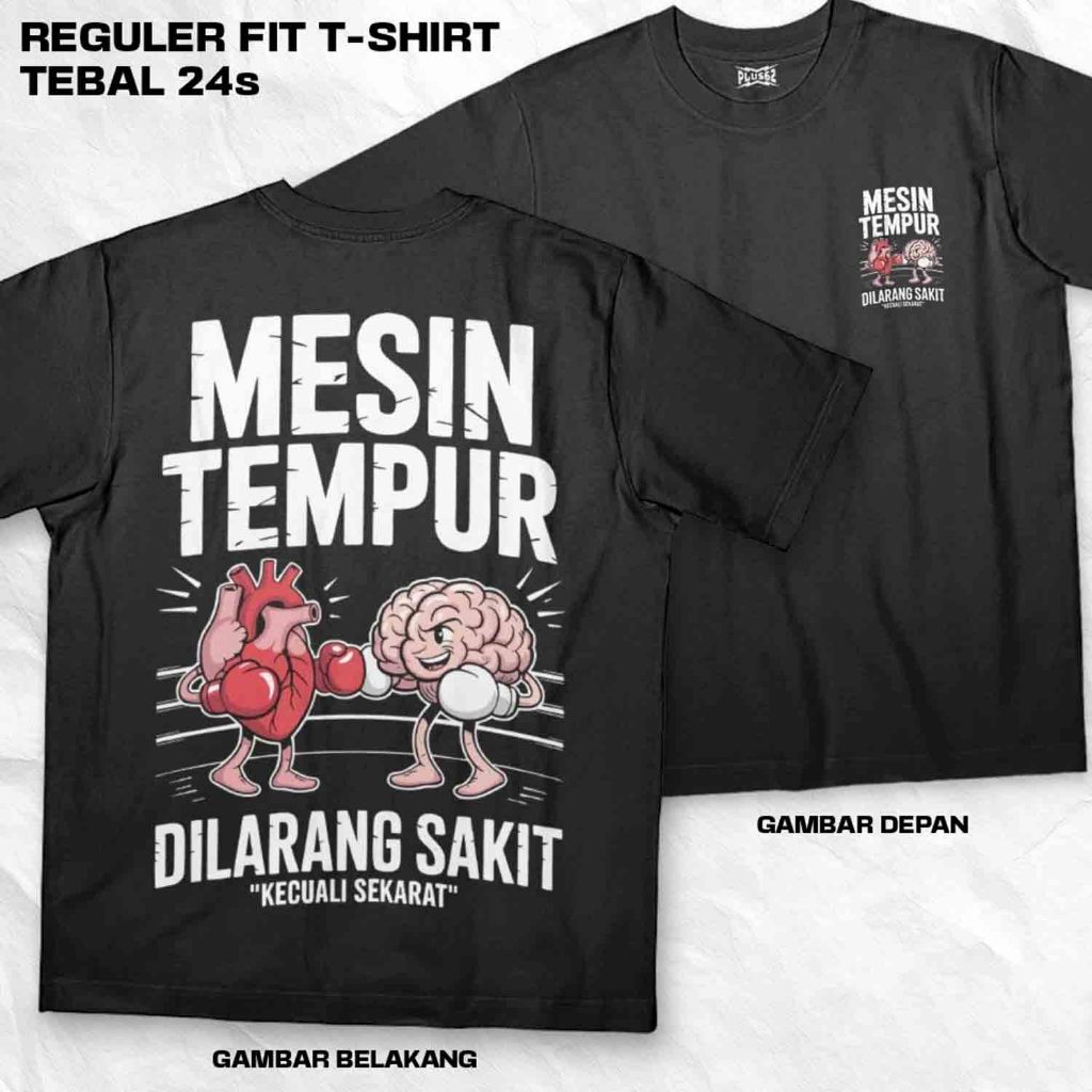 Plus62 Distro - เสื้อยืดซีรีส์ต้นฉบับ 24s หนาระดับพรีเมียมพร้อมคํา - ED0180