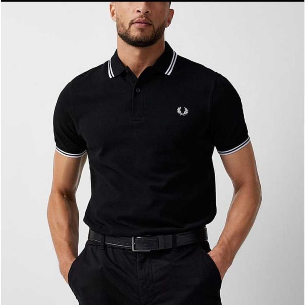 คุณภาพระดับพรีเมียม เสื้อยืดคอปกผู้ชาย FRD/เสื้อคอปกผู้ชาย/เสื้อโปโลโลโก้ PADY สําหรับผู้ชาย