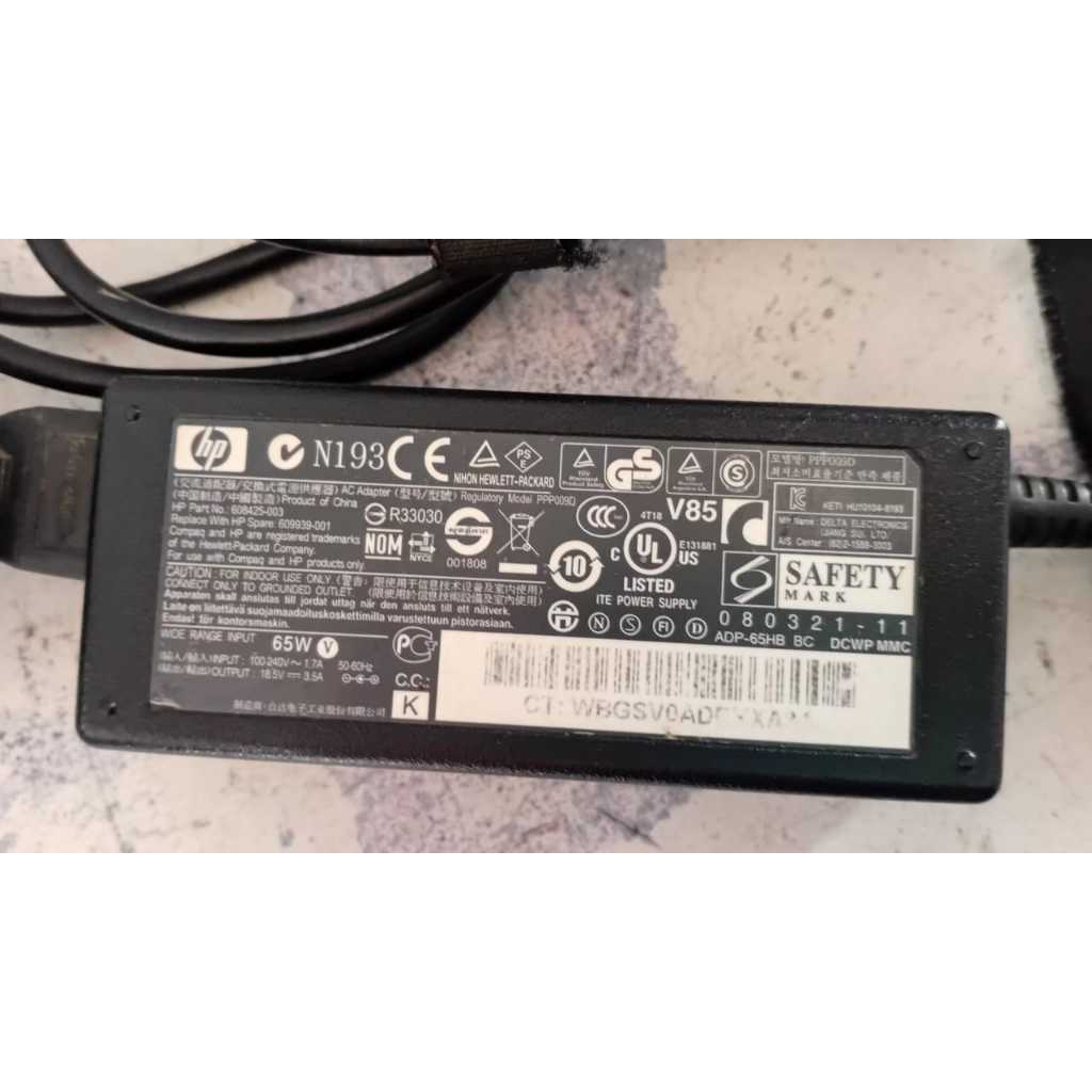 HP ProBook 4421s 4321s 4425s 4420s 4320s 4420 65W HSTNN-Q78C-3 CHARGER ADAPTER - ercomp1