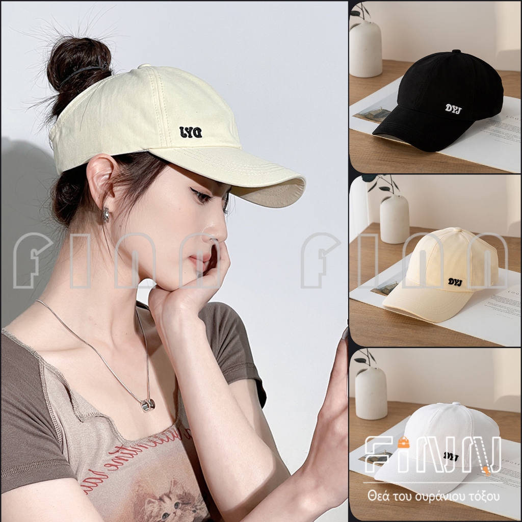 Finn DYJ Sport หมวกเบสบอล หมวกป้องกันรังสียูวีแฟชั่นสตรี