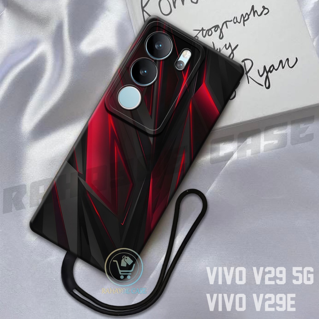 เคส HP RAHAYOE - เคส Vivo V29 5G - เคส Vivo V29E ฟรีสายคล้องโทรศัพท์ - เคสแฟชั่น Softcase Macaron Pr
