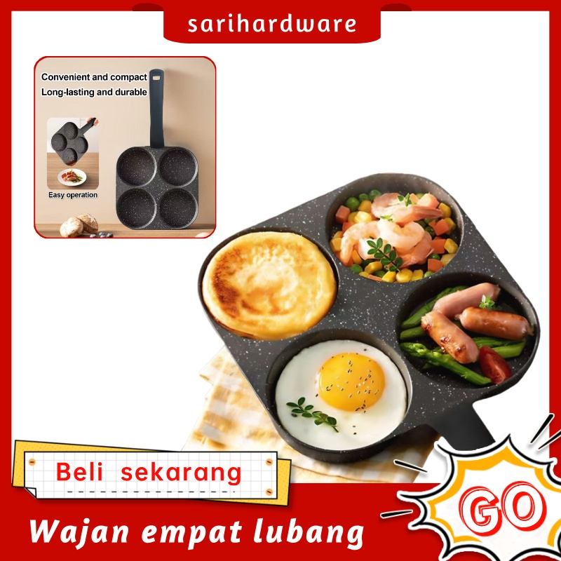 4IN1 Egg Pancake Omlet Pan อาหารเช้า Non-Stick / Premium Non-Stick กระทะทอดเคลือบเทฟลอน,