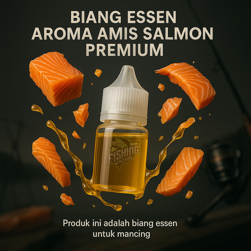 เหยื่อตกปลา ESSEN FISHING FISHY SALMON AROMA PURE PREMIUM SHARP AROMA SUITABLE สําหรับปลาทั้งหมด