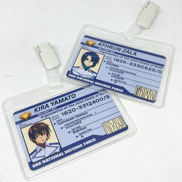 การ์ด ID ของกันดั้ม Destiny Kira Yamato Athrun Zala