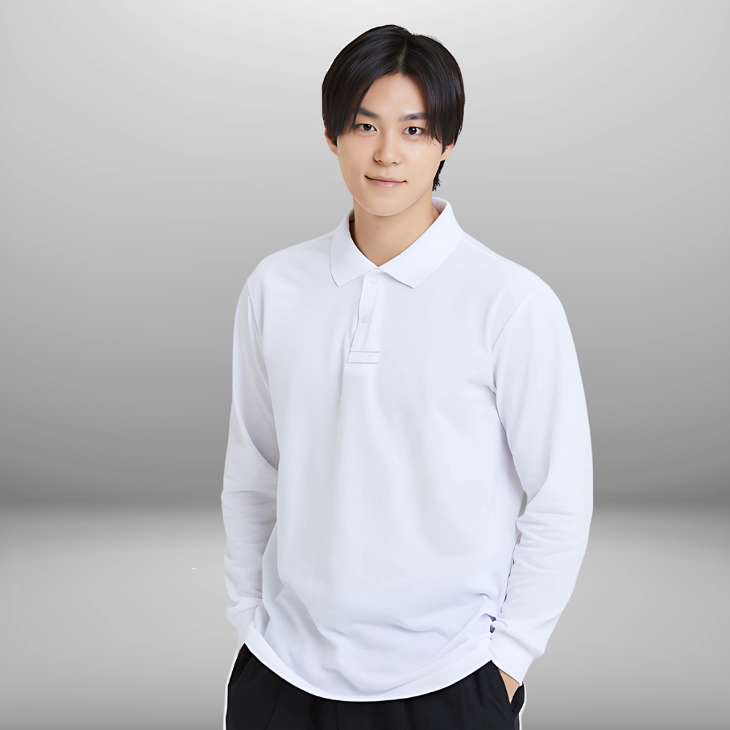 ล่าสุด Bkt เสื้อโปโลผู้ใหญ่เสื้อโปโลแขนยาวคอปกลําลองด้านบน