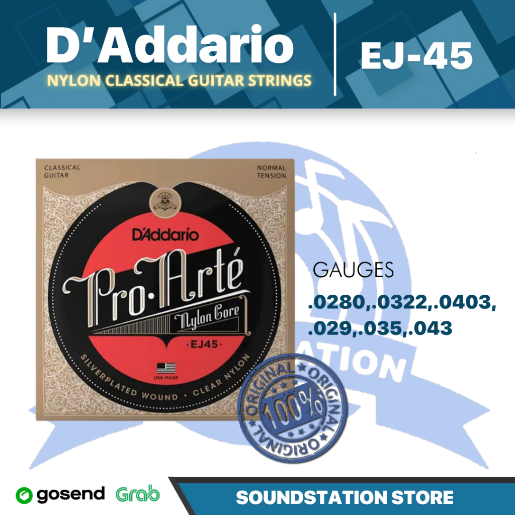 DAKUADDARIO EJ45 PRO-ARTE NYLON CLASSICAL GUITAR STRINGS