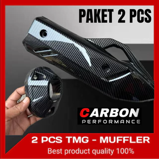 PCX 160 ท่อไอเสียคาร์บอน พร้อมฝาครอบท่อไอเสีย และโล่กันลม