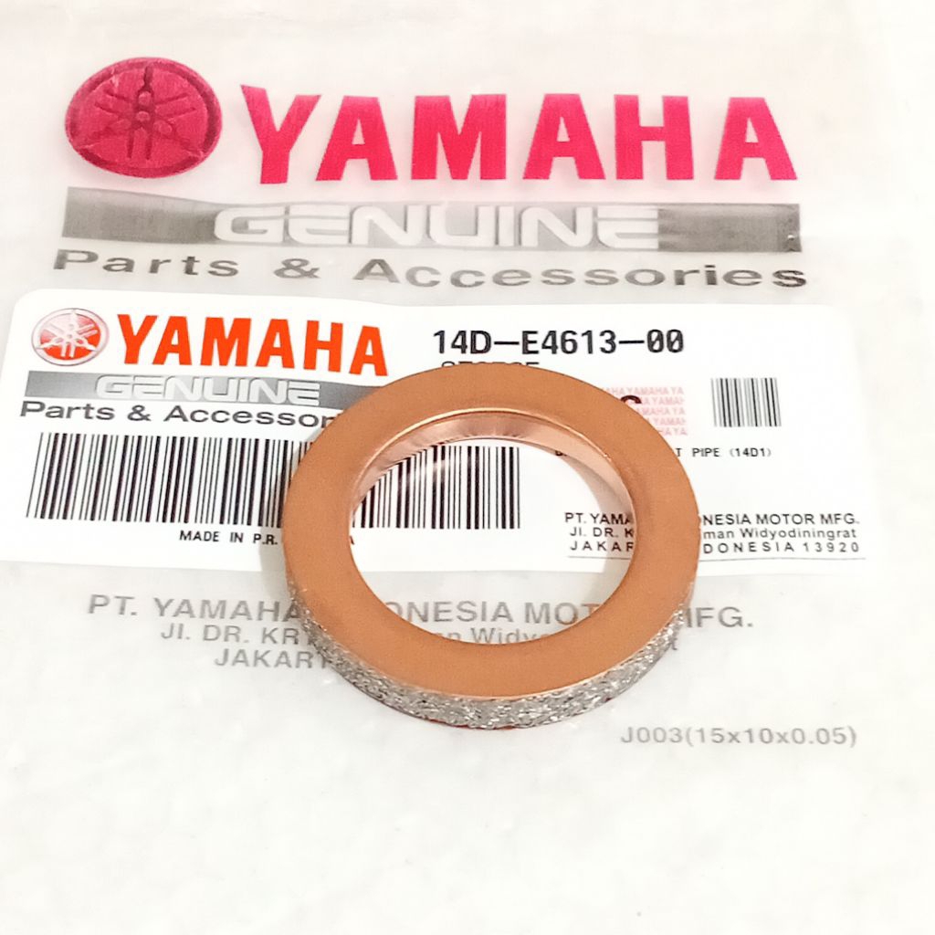 MIO SOUL J GT SPORTY FINO XEON RC AEROX 125 XRIDE EXHAUST GASKET ORIGINAL YAMAHA 14D E4613 00 KK1