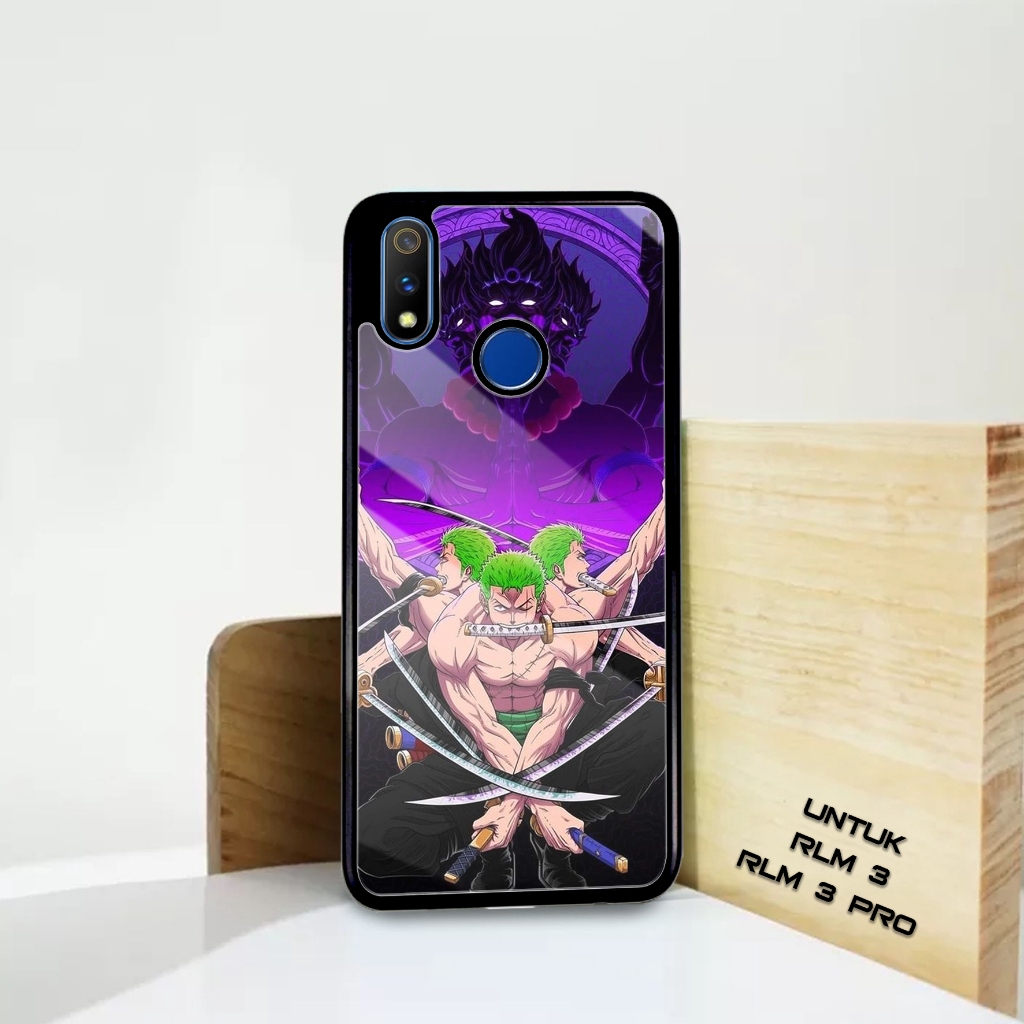 Case REALM* 3 / 3 PR0 - STORE CASE ( ZORO ) - 2D Premium Glossy - Softcase Glossy - Casing HP - Case