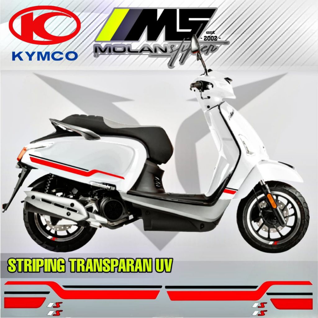 Decal สติกเกอร์ Striping โปร่งใส Variations Uv Kymco เช่น 125 กีฬา Kymco ชอบ 150i Abs Kymco ชอบ 125e