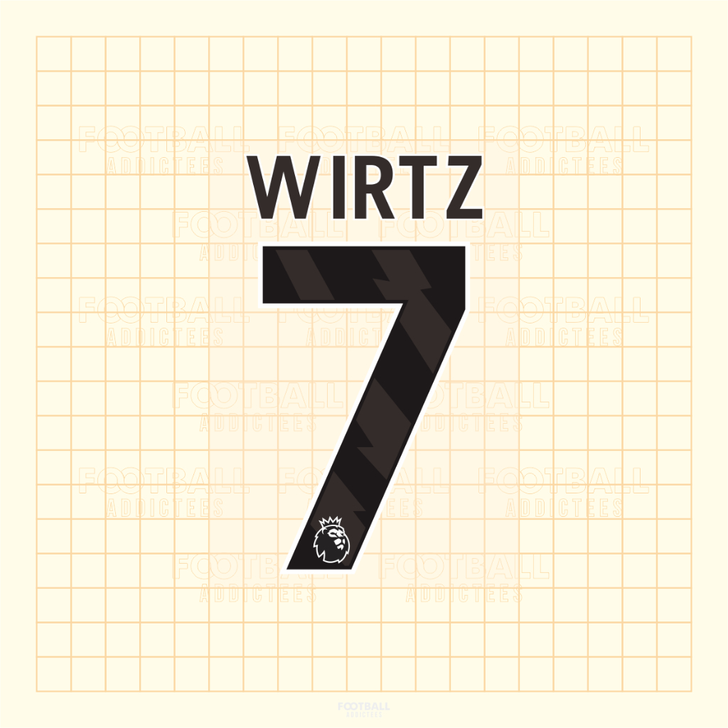 เสื้อ Florian Wirtz 7 ลิเวอร์พูล ทีมเยือนลีก ชื่อหมายเลขหลัง