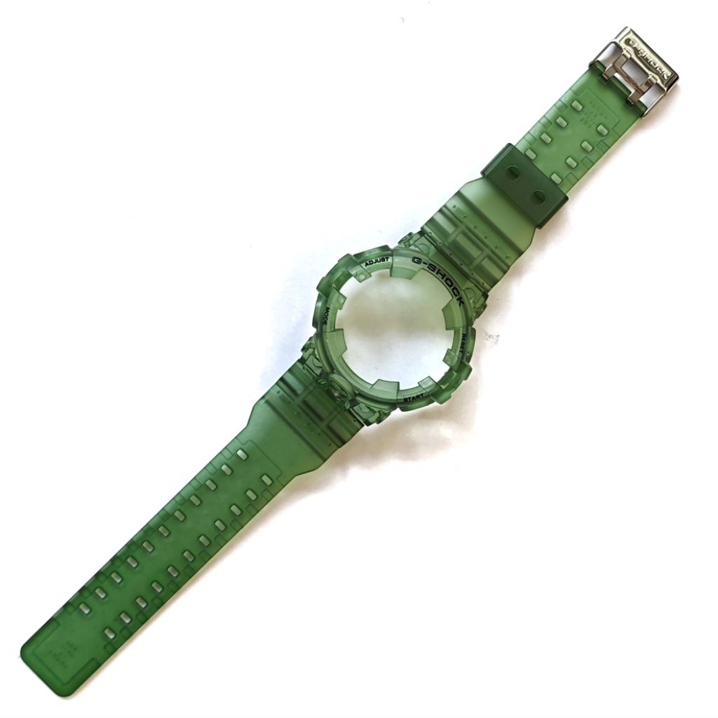 HIJAU BNB STRAP BEZEL CASIO GSHOCK G SHOCK GA 700 GA700 GA 710 JELLY MATTE DOFF SMOKE GREEN