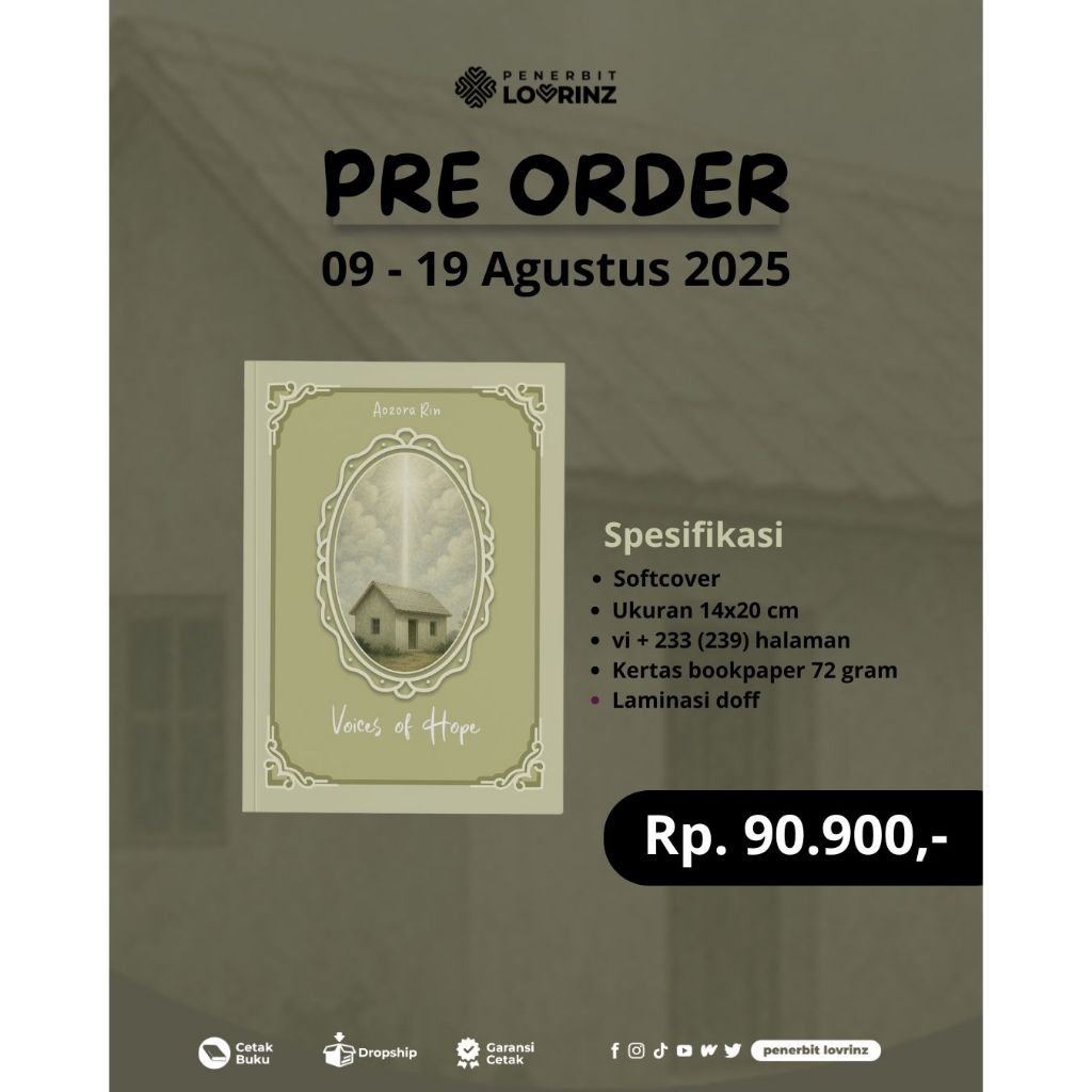 สินค้าต้นฉบับ "เสียงแห่งความหวัง" โดย Aozora Rin (FUNGAL)