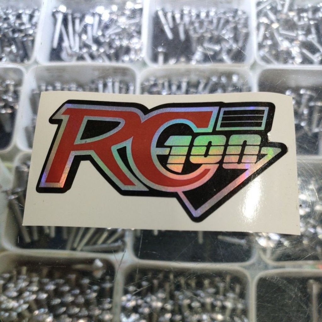 สติ๊กเกอร์ Suzuki rc100 rc100/bravo โฮโลแกรมเคลือบเงา
