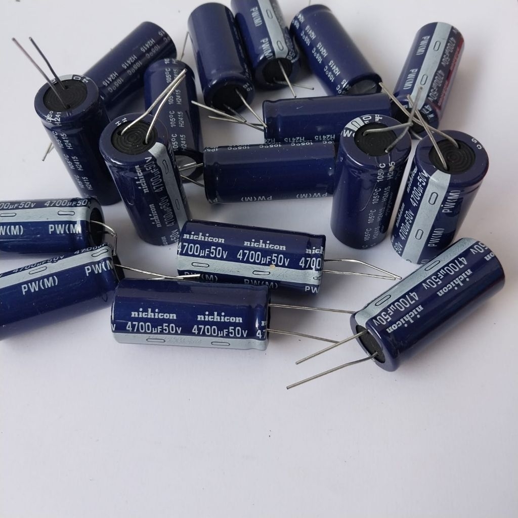Elco Nichicon สีน้ําเงิน 4700uf 50v, Elco Nichicon 50v 4700uf