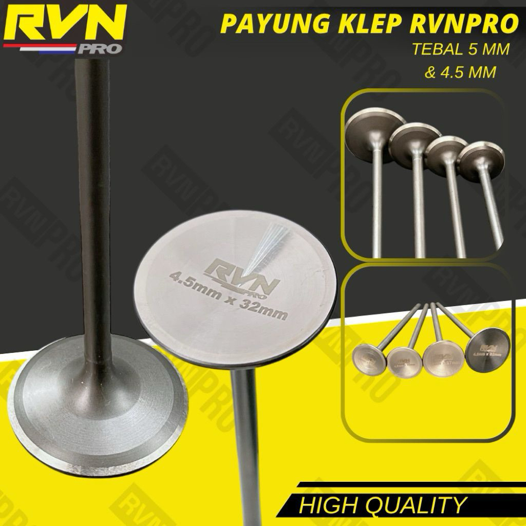 RVNPRO RACING VALVE UMBRELLA RVN THAILAND 19 20 22 23 24 25 26 27 28 29 30 31 32 33 34 35 36 MM - RVN RACING VALVE UMBRELLA ROD 4.5 & 5 MM CUSTOM SIZE UNIT