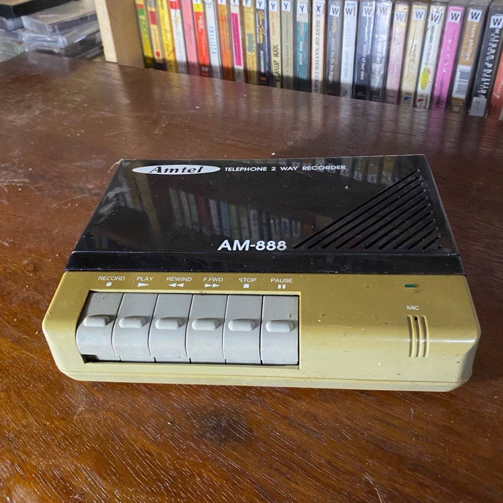 Ampel AM-888 เครื่องบันทึกเสียงโทรศัพท์ Old School – รายการนักสะสม/ จอแสดงผล Cafe/Studio - สามารถเปิ