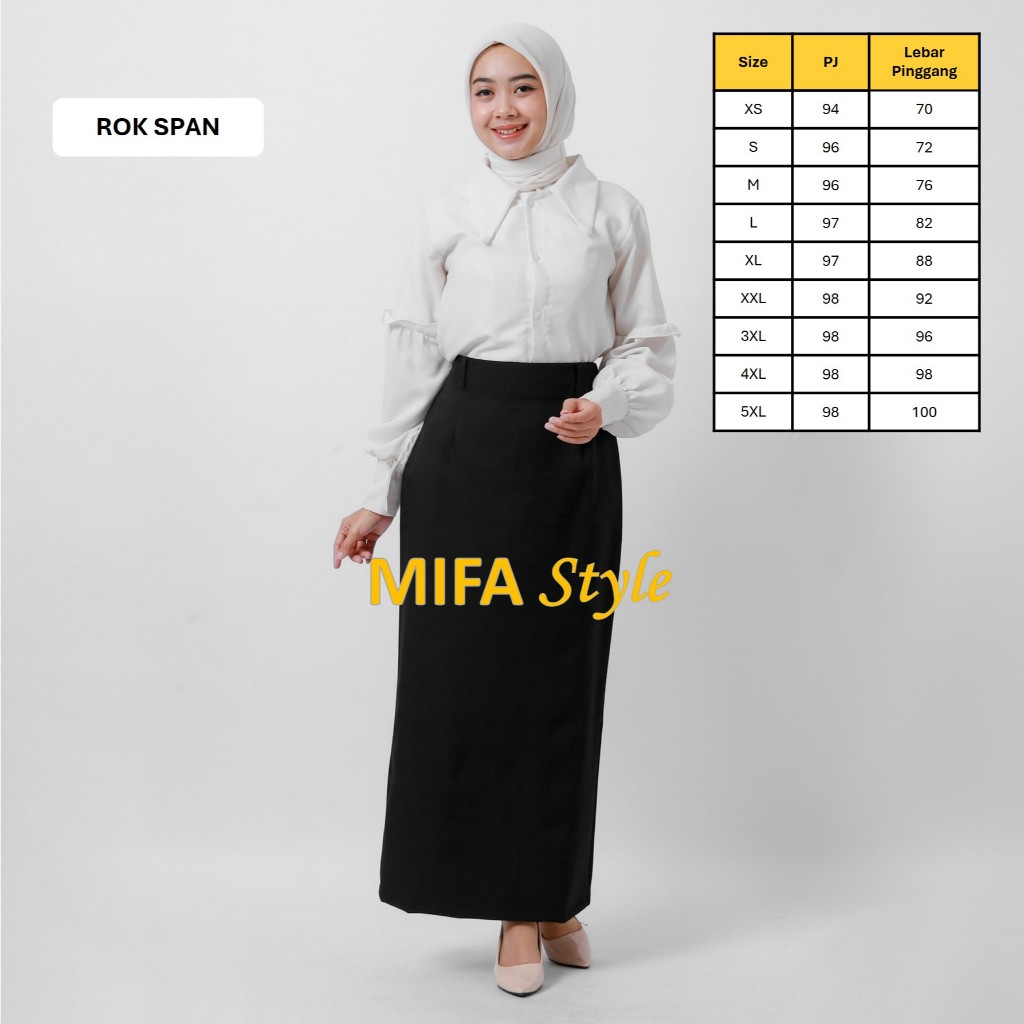 [MIFA TAILOR] กระโปรงทํางานผู้หญิงยาวระดับพรีเมียมพร้อมกระโปรงทํางานอย่างเป็นทางการ Ruffles พร้อม Ru