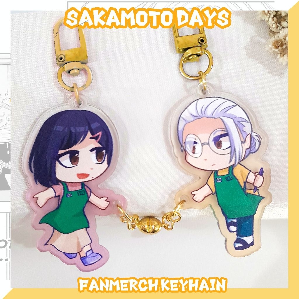 [Navioral] Sakamoto Days พวงกุญแจอะคริลิค Couple Magnet Sakamoto & Aoi - Shishiosa Shishiba Osaragi