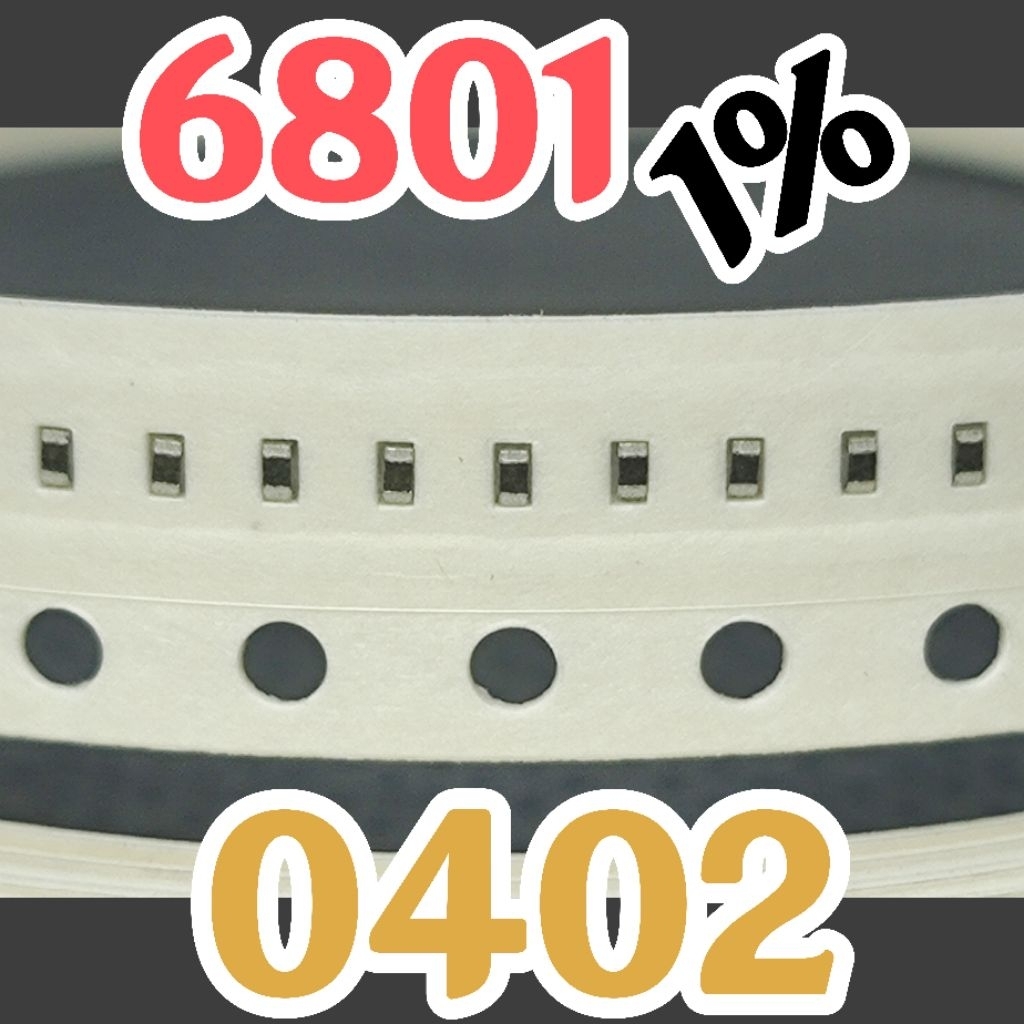 10 ชิ้นตัวต้านทานชิป smd 6801 682 6K80 1% ขนาด 0402 1005 6.8Kohm 6.8 Kohm 6.8 Kohm 6.8 Kohm