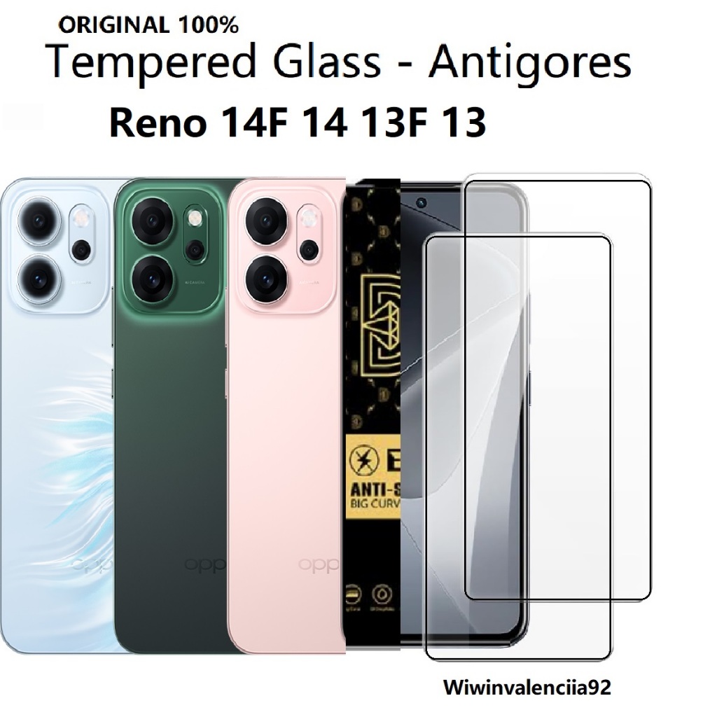 Static CLEAR / BENING / กระจกนิรภัยพร้อม OPPO RENO 14 / 14F / 13 / 13F Anti-scratch กระจกนิรภัยป้องก