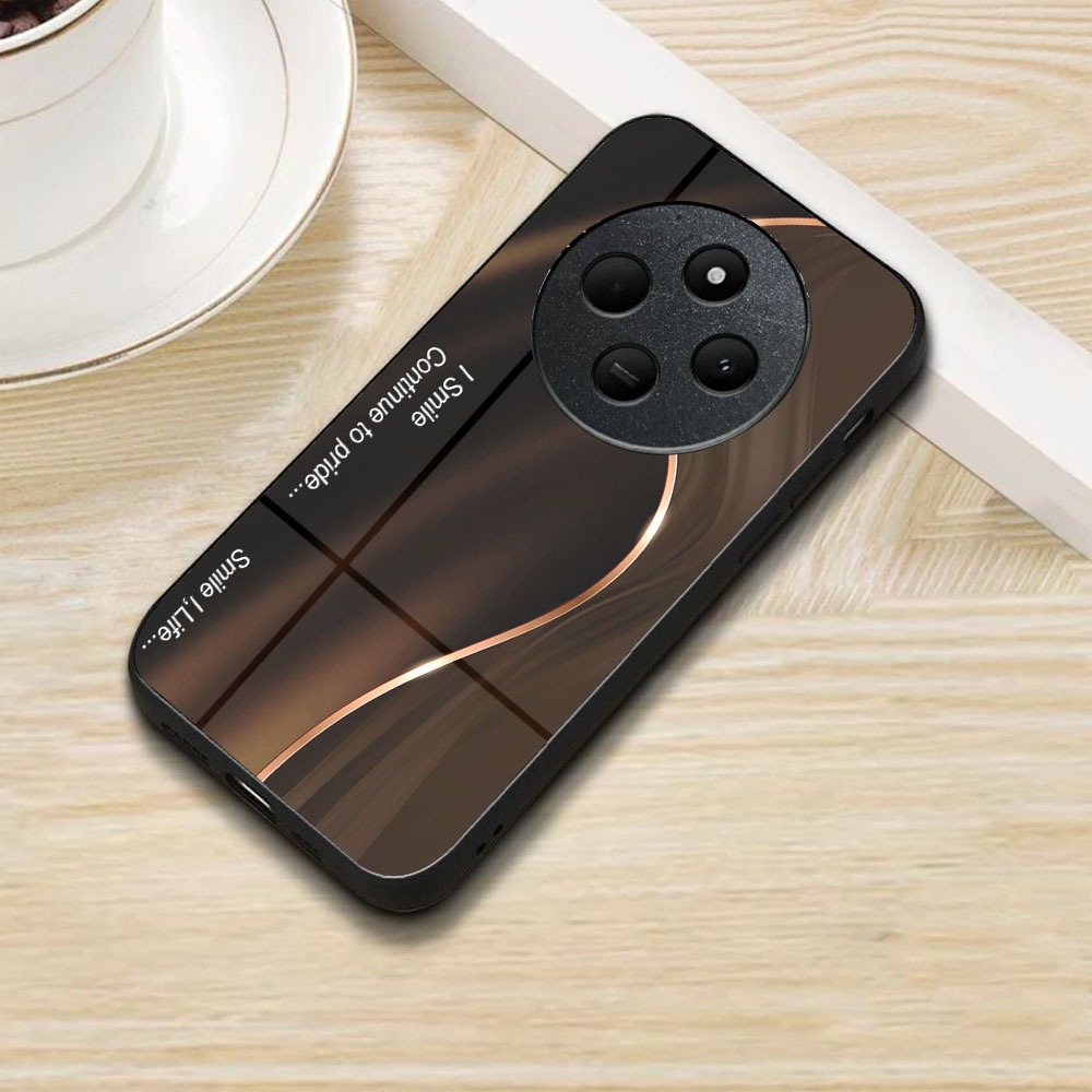 [M46] Redmi 14C Glass Softcase - เคสมันวาว Redmi 14C - เคส Redmi 14C - เคส Redmi 14C Glossy