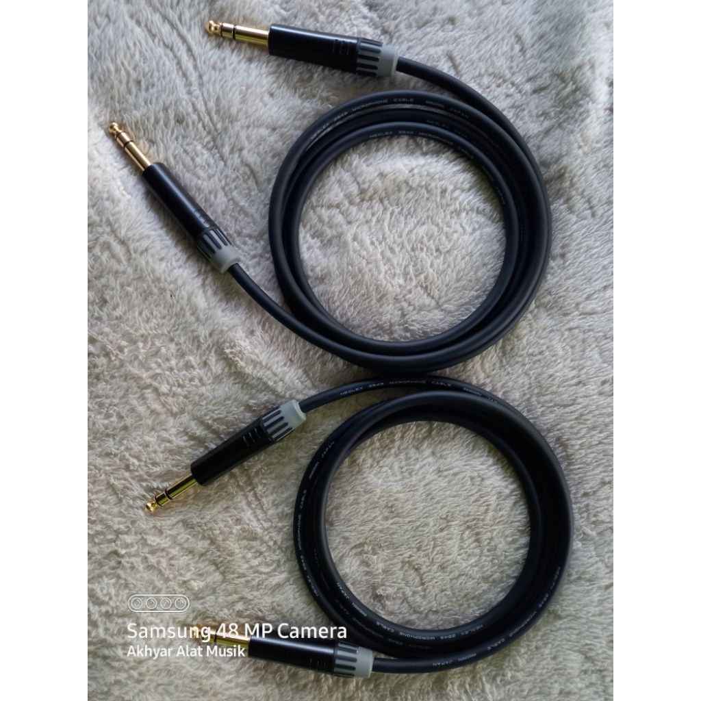 Trs to Trs Stereo Balance 2 Unit Mogami Cable Original Made in japan x ความยาว Seetronic 50 ซม.