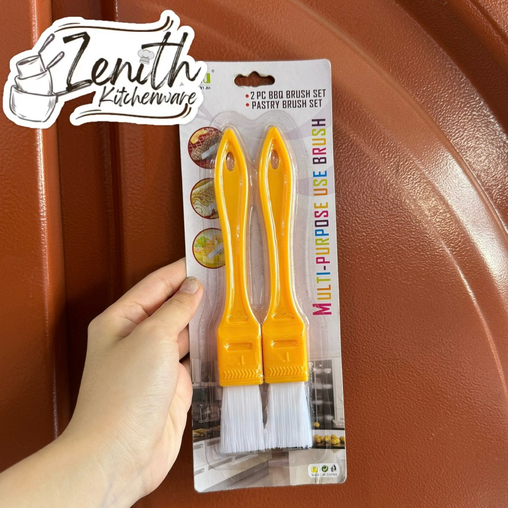 CAKE BRUSH/ BAKING BRUSH/ BBQ BRUSH/ PASTRY BRUSH SET MYJ NYLON SET 2 ชิ้น