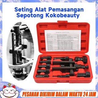 Treker Cabut Lepas Pembuka Bearing Laher Tutup Dalam Separator Disassembler Puller Set 10/12 Pcs CVT Dalam