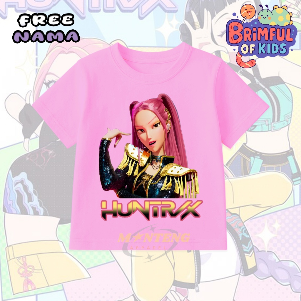 KPOP DEMON HUNTER GIRLS เสื้อยืด/ MIRA KPOP DEMON HUNTER KIDS เสื้อยืดฟรี NAME