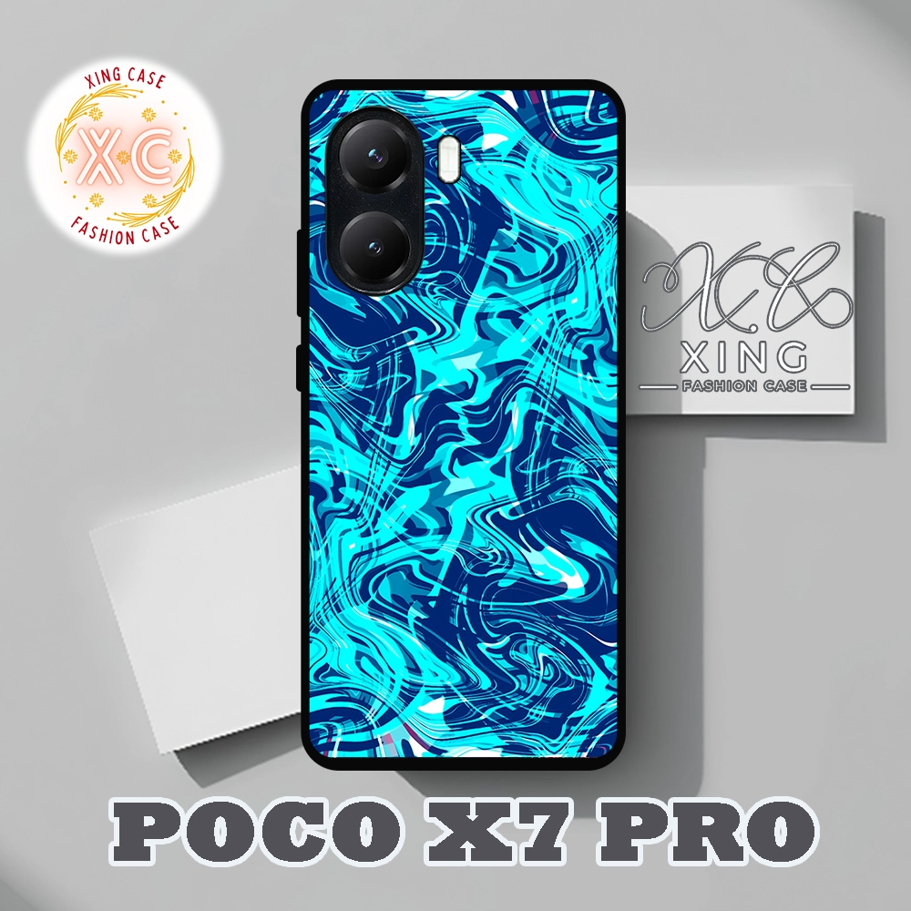 |เลขที่04| XING CASE POCO X7 PRO| ส่องแสงแก้ว EFFECTS | เคส HP SOFTCASE แบบกําหนดเอง | REALPICCT HD 